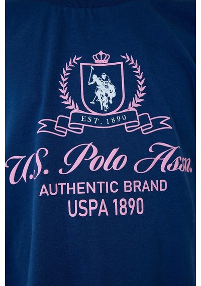 U.S. Polo Assn. Kız Çocuk Kapri Taytlı 2'li Takım Koyu İndigo-2640 Mavi