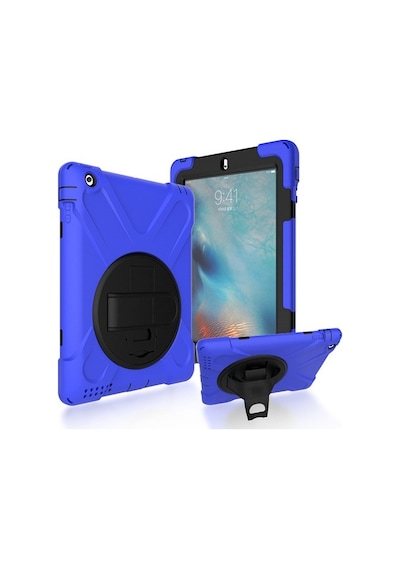Apple Uyumlu iPad 2 3 4-Shockproof Katmanlı Standlı Zırh Kılıf (323355826)