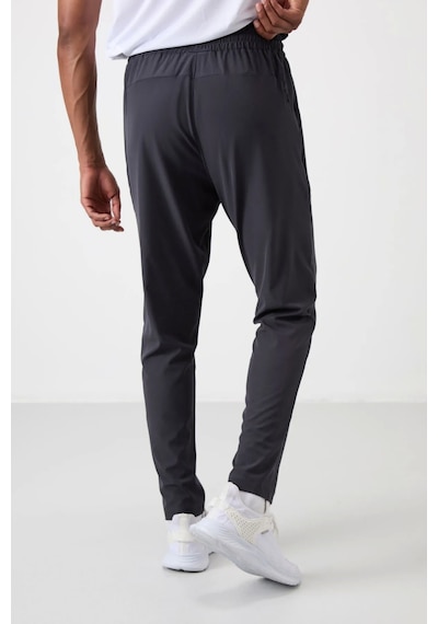 Antrasit Polyester İnce Yumuşak Comfort Fit Erkek Eşofman Alt - 82119 Antrasit