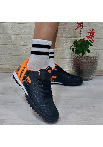 M.p 1356 Siyah-turuncu Halısaha Futbol Ayakkabısı 001
