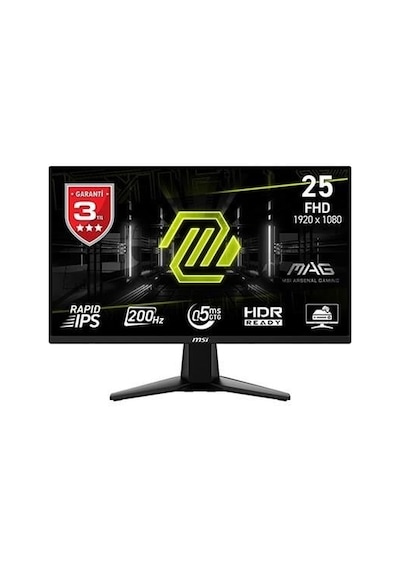 Msı 24.5" Mag 255f E20 200hz 0.5ms Fhd Gamıng Monitör