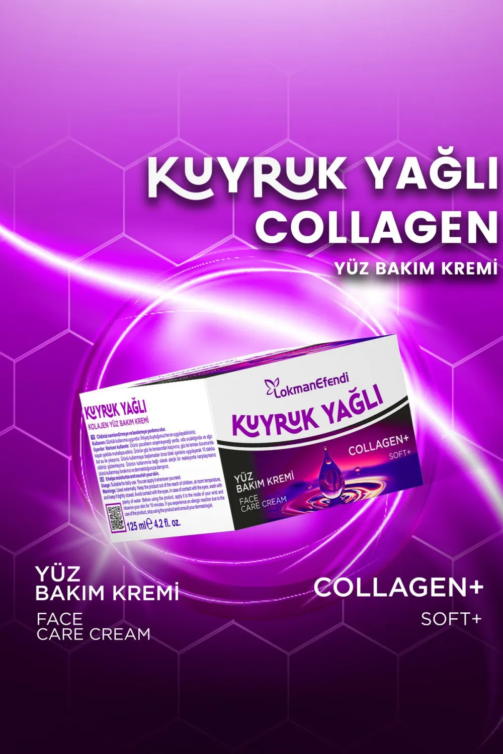 Lokman Efendi Kuyruk Yağlı Kolajenli Cilt Balım Kremi 125 ML