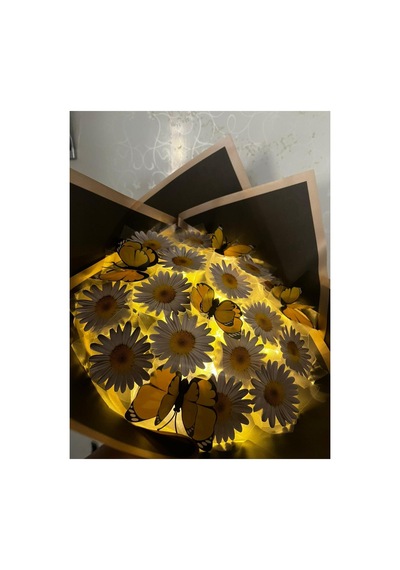 Led Işıklı Papatya Buketi Beyaz - 548879967 Beyaz