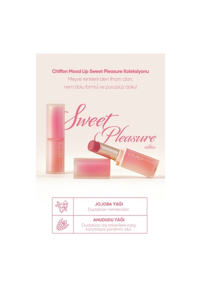 Clio Chiffon Mood Lip 09 Strawberry Cookie