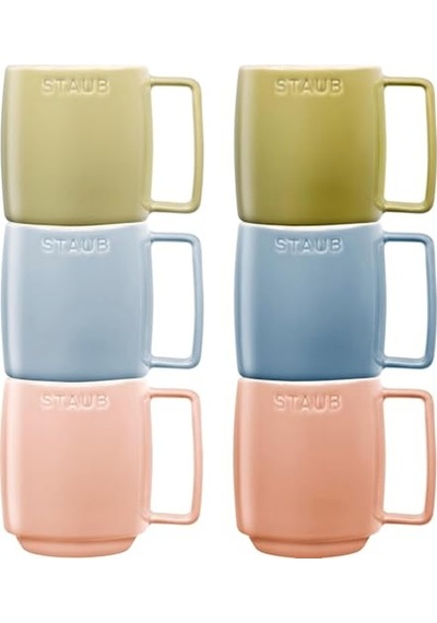 Kupa Seti 350 Ml Makaron Renkli 6 Parça Mikrodalga Ve Bulaşık Makinesi Uyumlu Diğer