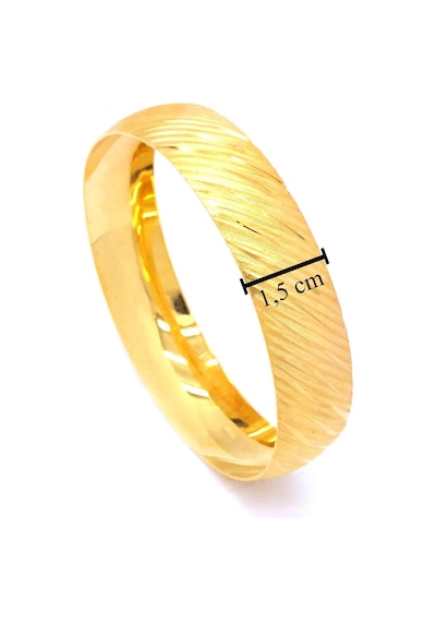 Altın Kaplama 1.5 Cm Yan Cizgili Bilezik Blz-1244 Altın