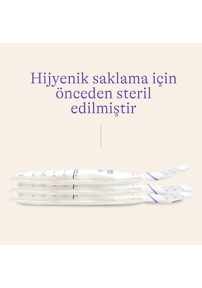 Anne Sütü Saklama Poşeti 50 Adet