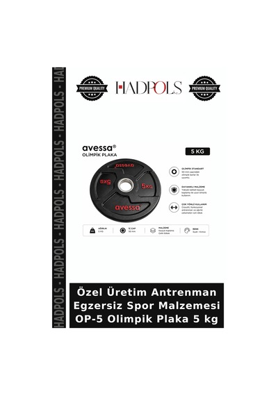 Özel Üretim Antrenman Egzersiz Spor Malzemesi Op-5 Olimpik Plaka 5 Kg