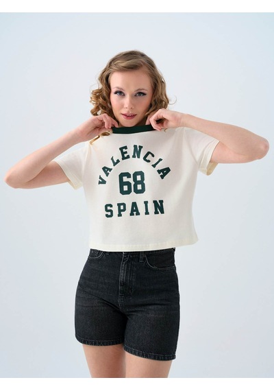 Loft Ekru Kadın T-shirt Lf2039545 Ekru
