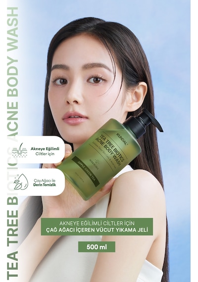 Kundal Tea Treebiotics Acne Akneye Eğilimli Ciltler İçin Vücut Yıkama Jeli 500 ML