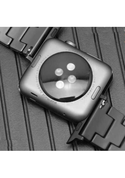 Watch 38mm Mat Seramik Metal Cppl Kordon-parlak Siyah