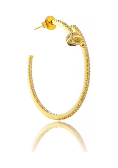 Nelly I İthal Gümüş Küpe-387 Gold