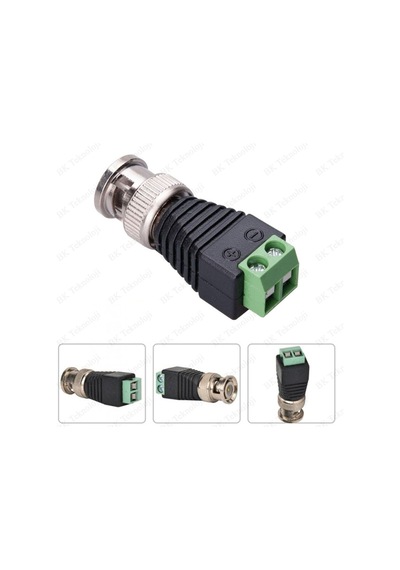Vidalı Cat 5/6 Koaksiyel Bnc Kablo Konektörü Kamera Video Balun