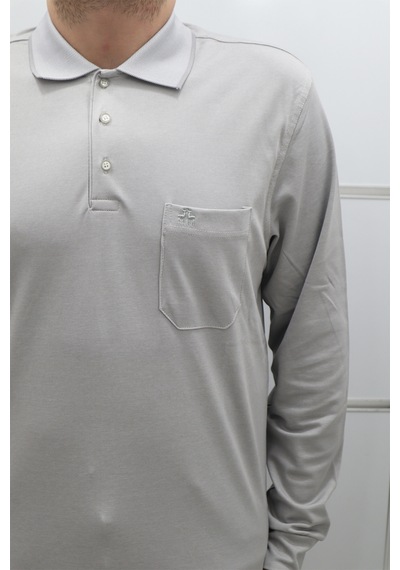 Santa Dmc Tekstil Erkek Düz Klasik Kesim Rahat Kalıp Polo Yakalı Tek Cep Kışlık Ince Sweat Gri Santa Dmc Tekstil Erkek Düz Klasik Kesim Rahat Kalıp Polo Yakalı Tek Cep Kışlık Ince Sweat Gri