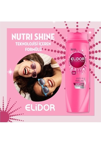 Elidor Güçlü ve Parlak Şampuan 4 x 650 ML