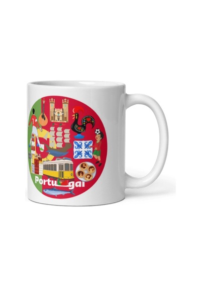 Portekiz Kupa Bardak 2 Adet Seyahat Hatıra Portugal Mug