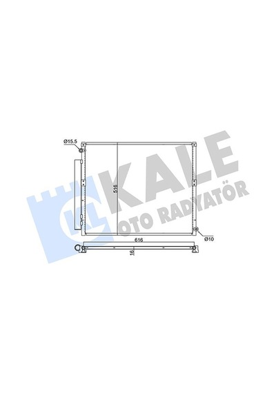 Kale Klıma Radyatoru Toyota Land Cruıser Prado 3.0d4d 02/10 596 516x16 Klr-350680