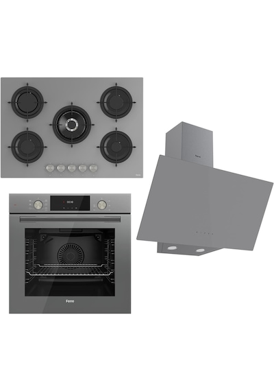 Ferre Flowart Serisi QMS63CPR - RS038 - D079 Gri Ankastre Set Ferre Flowart Serisi QMS63CPR - RS038 - D079 Gri Ankastre Set
