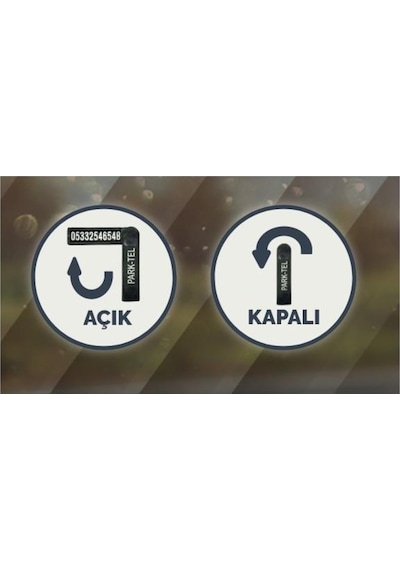 Park Tel Oto Cam Telefon Numaratörü Açılır-Kapanır