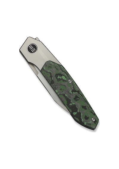 We Knife Brr15 Flipper Knife Gray Titanium Handle With Jungle Wear Fatcarbon Fiber Inlay M390 Blade Kamp Çakı Çok Renkli We Knife Brr15 Flipper Knife Gray Titanium Handle With Jungle Wear Fatcarbon Fiber Inlay M390 Blade Kamp Çakı Çok Renkli