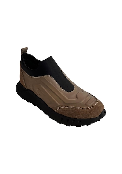 Vizon Hakiki Deri Comfort Taban Sneaker Vizon
