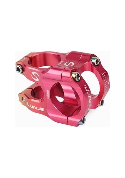 Lunje Alüminyum 31,8mm Mtb Freeride Gidon Boğazı Bisiklet Gidon Boğazı Pink Gold Çift Renk Boğaz Turuncu