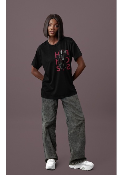 Tasarım Sleep Token Rock Metal Müzik Grubu Sırt Baskılı Unisex Ov Siyah