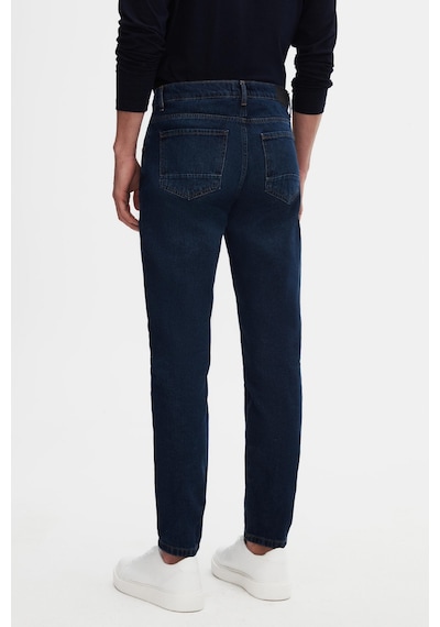 D's Damat Ds Damat Comfort Fit Lacivert Düz Jean Kot Beş Cepli Yıkamalı Denim Pantolon 3hcj3ort00103 101