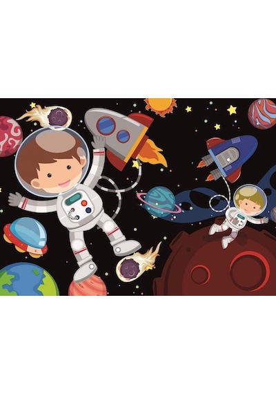 Art Kids 35+60 Parça 2'Li Çocuk Puzzle Uzay