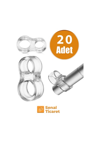 20 Adet Şeffaf Kapı Durdurucu Silikon Kapı Pencere Kolu Tutucu Kapı Kolu Tamponu Diğer