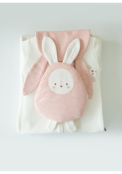 Kitikate Organik Sweet Rabbit 12'li Zıbın Set Ekru Ekru