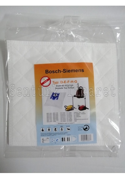 Bosch Uyumlu - Siemens Elektrikli Süpürge Toz Torbası Bez 20 Adet
