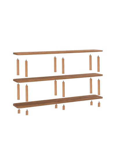 Dublin Vega Kitaplık Natural 150x35x75 Cm Atlantik Çam Dublin Vega Kitaplık Natural 150x35x75 Cm Atlantik Çam