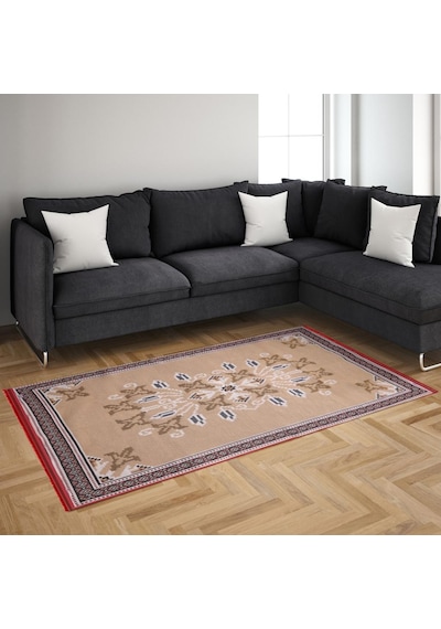 Bigghome Çift Taraflı Kilim, Makinede Yıkanabilir, Modern Desenli, 120 180 Cm, Sa25py