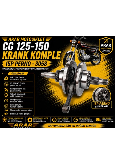 Cg 125-150 Krank Komple 15p Buja-3058 15 Perno