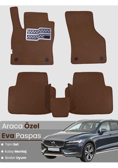 Volvo V60 2018-2025 Uyumlu Eva Paspas Tam Set Oto Paspas,araca Özel,tam Koruma,kolay Temizlik 363