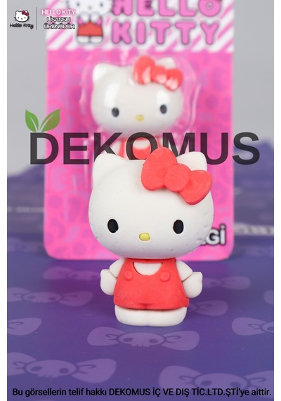 Dekomus İle Yeni Sezon Lisanslı Hello Kıtty 3d Silgi