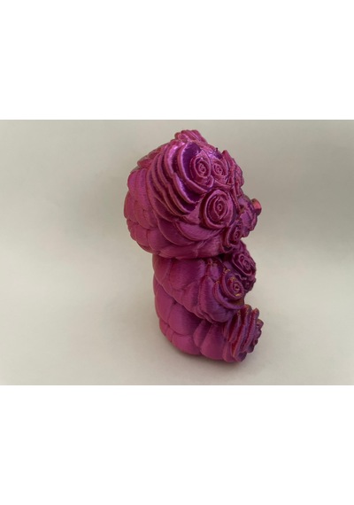 Romantik Dekoratif Gül Ayı Biblo Sevgiliye Hediye Altın-mor Rose Bear Altın Mor Ve Kırmızı 01
