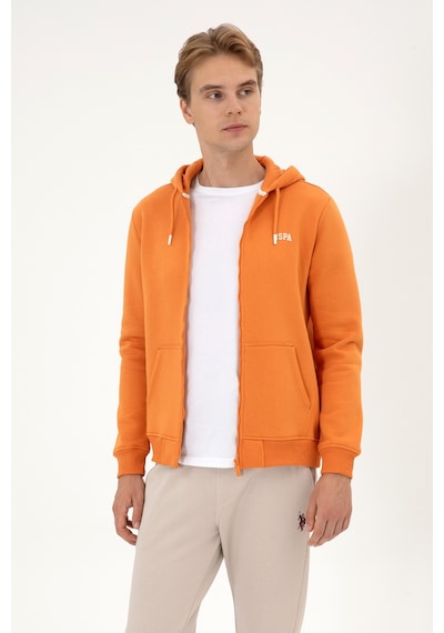 U.S. Polo Assn. Erkek Regular Fit Bakır Şardonlu Örme Hırka 50313755-VR182