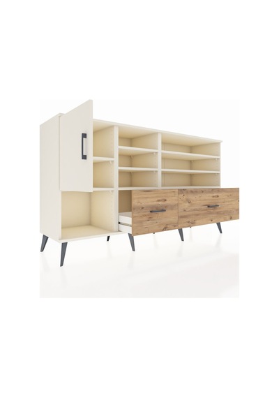 Kronos Konsol 8 Raflı 2 Çekmeceli Tek Kapaklı 176x59x99 Aytaşı-a Aytaşı-aytaşı/çam Kronos Konsol 8 Raflı 2 Çekmeceli Tek Kapaklı 176x59x99 Aytaşı-a Aytaşı-aytaşı/çam
