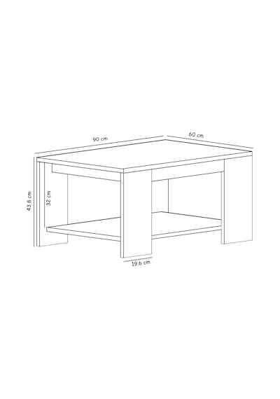 Lina Orta Sehpa Modern Minimal Tasarım Antrasit