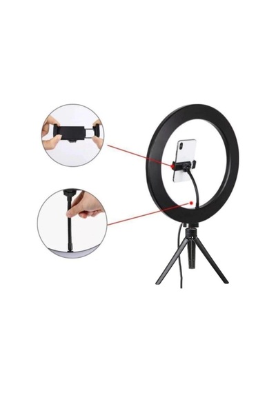 Ring Light Makyaj Selfie Led Işığı 10 Inç Tripot Ayaklı Uyumlu