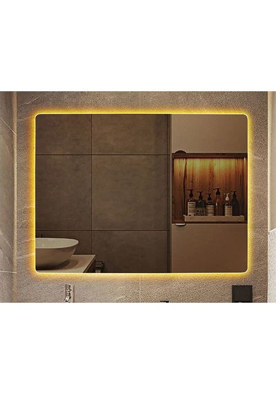 60X70 CM Ledli Ayna Banyo Aynası Dekoratif Ayna Boy Ayna Salon Du