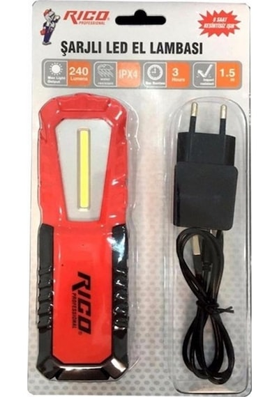 Rico Şarjlı El Lambası Ledli K16 240Lm Çok Renkli