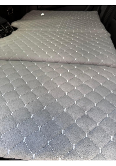 Shop-set - Oto Arka Koltuk Yatak 70 130 Cm - Gri Tay Tüyü Kumaş