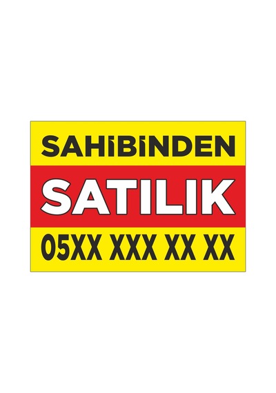 Sahibinden Satılık Branda - Afiş - Pankart 100x70cm .