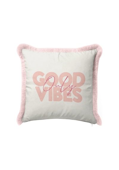 Tipografi Good Vibes Zarif Saçaklı Yastık Kılıfı-romantik Yazılı Boho Pembe Püsküllü Kırlent Kılıfı Buzlu Düş Mira Tipografi Good Vibes Zarif Saçaklı Yastık Kılıfı-romantik Yazılı Boho Pembe Püsküllü Kırlent Kılıfı Buzlu Düş Mira