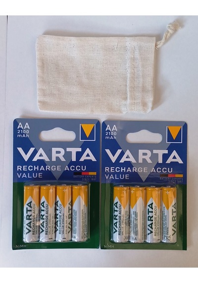 Varta 56616 Şarj Edilir Value 8 Adet 2100mah Aa Kalem Pil+kese