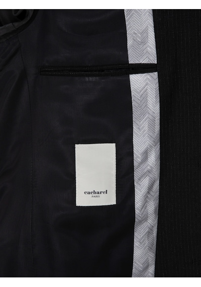 Cacharel Siyah Slim Fit Keten Karışımlı Takım Elbise Cacharel Siyah Slim Fit Keten Karışımlı Takım Elbise