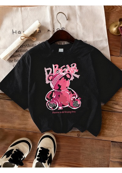 Noıssey Urban Pop Graphic Kadın Tişört Koleksiyonukod 5484 Siyah